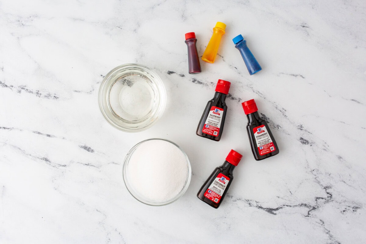 ingredients for Homemade Lollipops
