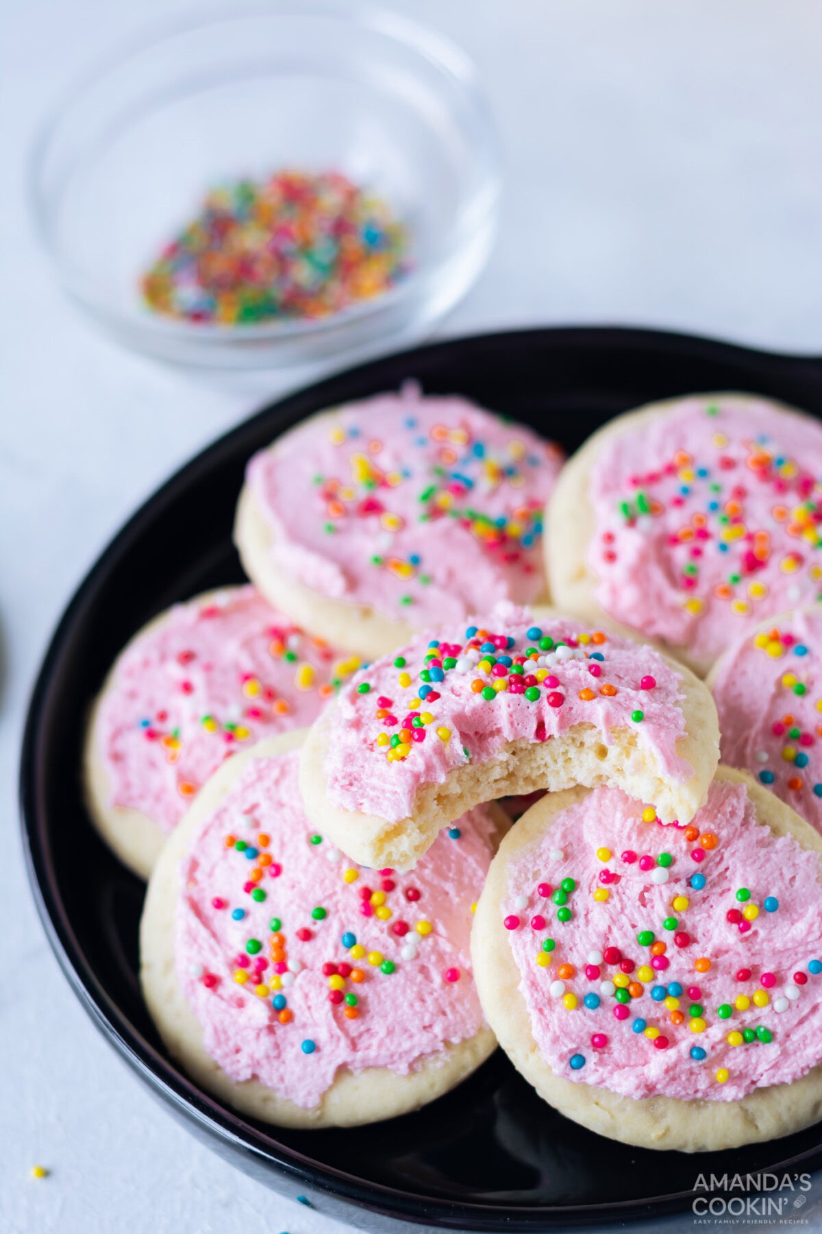lofthouse cookies on a plate