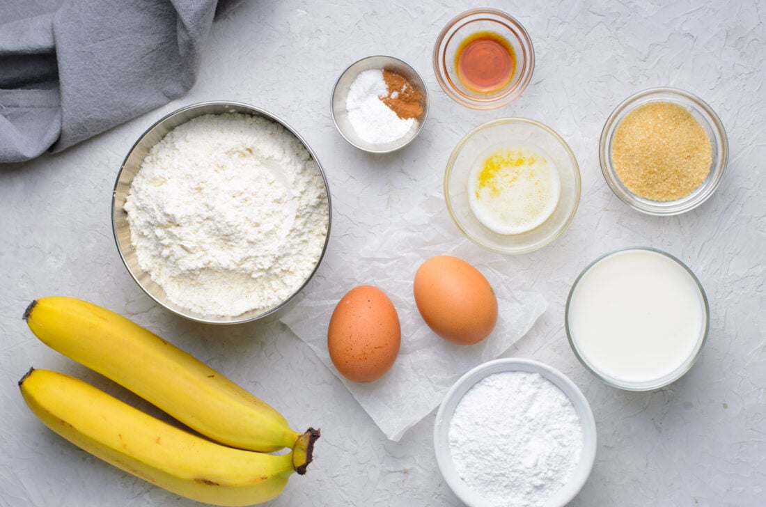 Banana Fritters ingredients