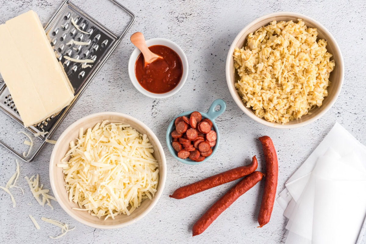 Cauliflower Pizza Bites ingredients