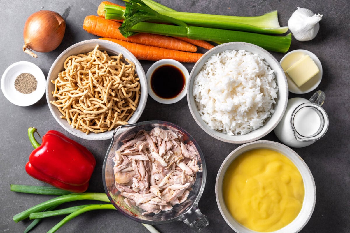 Chicken Chow Mein Casserole ingredients