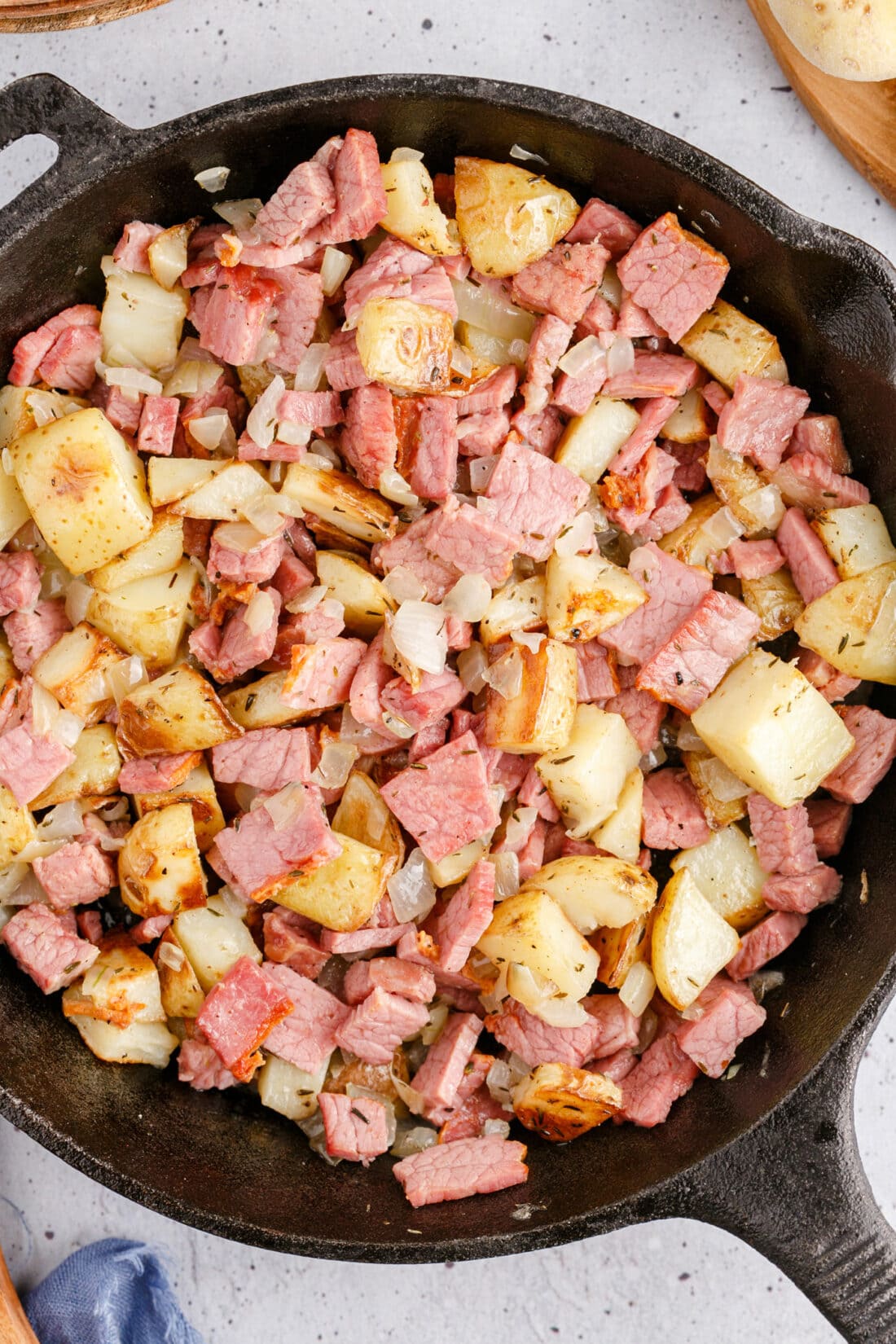 Corned Beef Hash in a skillet