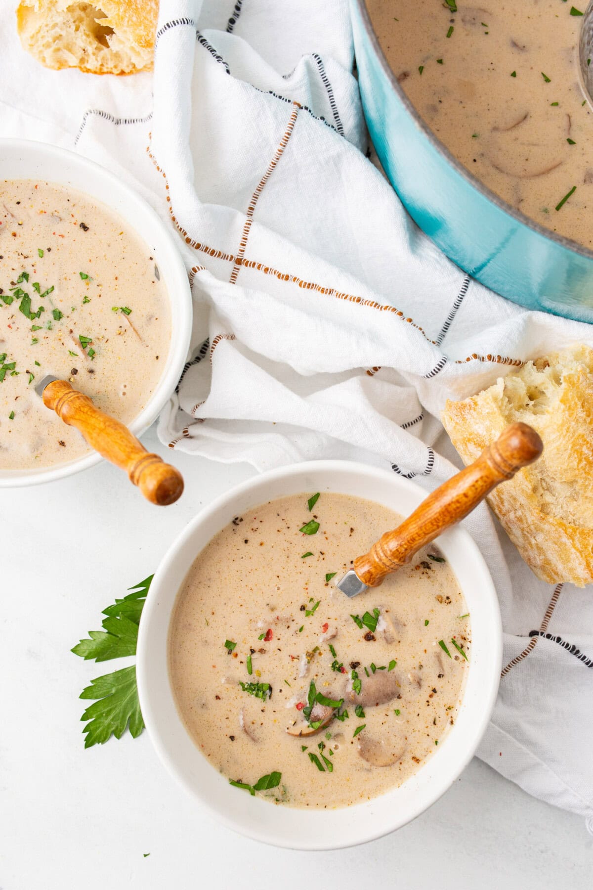 bowl of Cream of Mushroom Soup