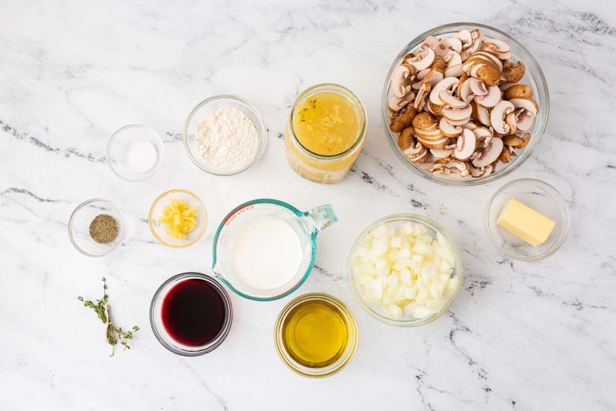 Cream of Mushroom Soup ingredients