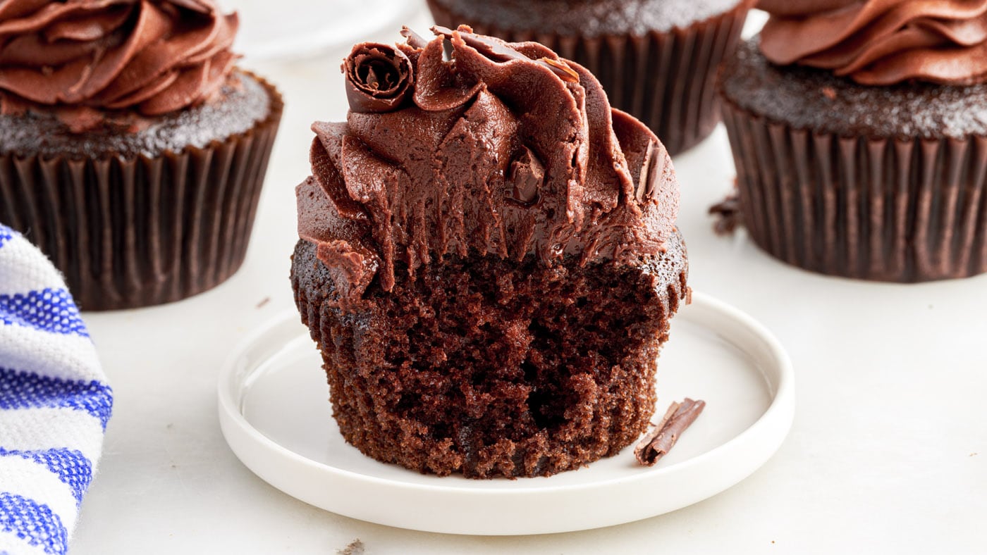 These double chocolate cupcakes are moist, rich, fluffy, and everything you could ask for in a cupca