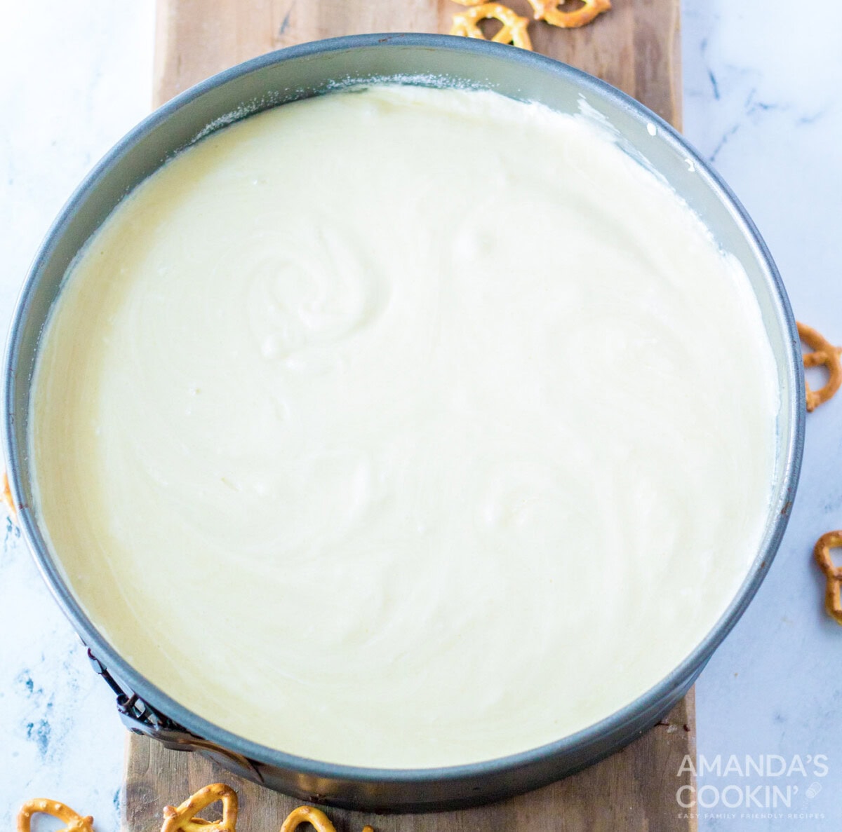 cheesecake in a springform pan