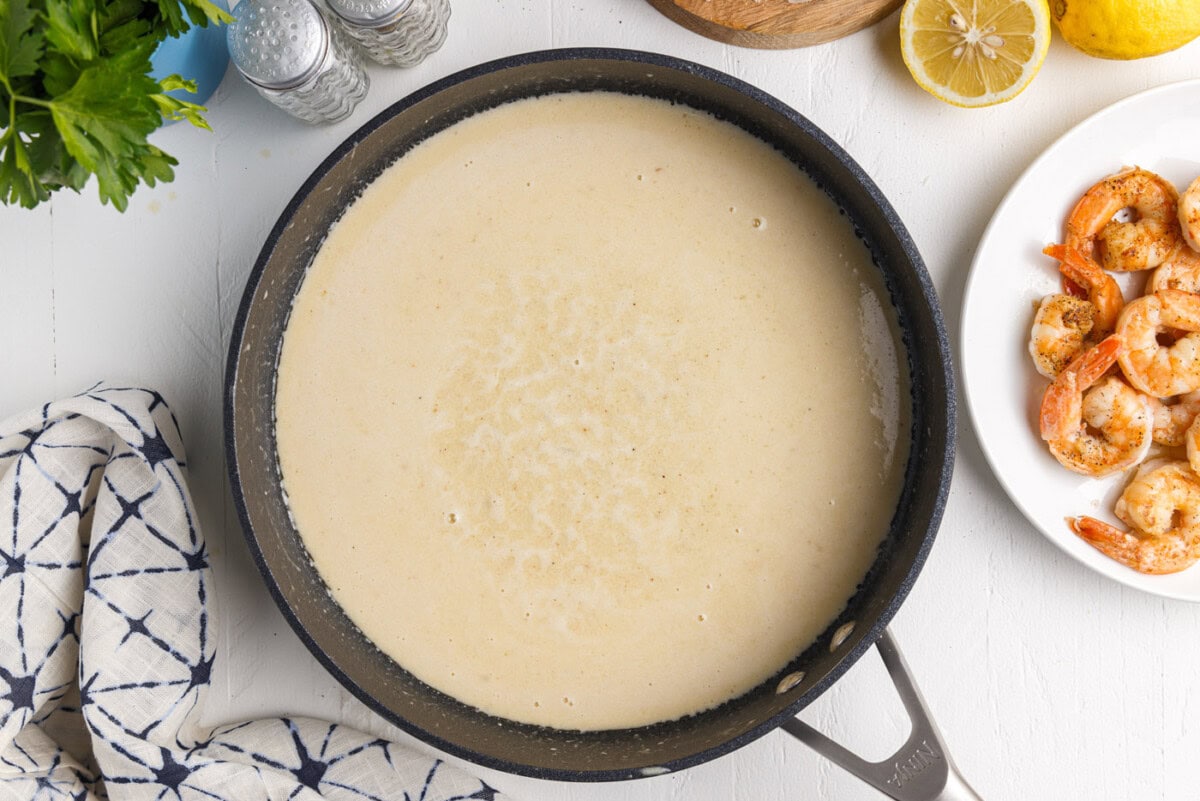 creamy lemon garlic pasta sauce