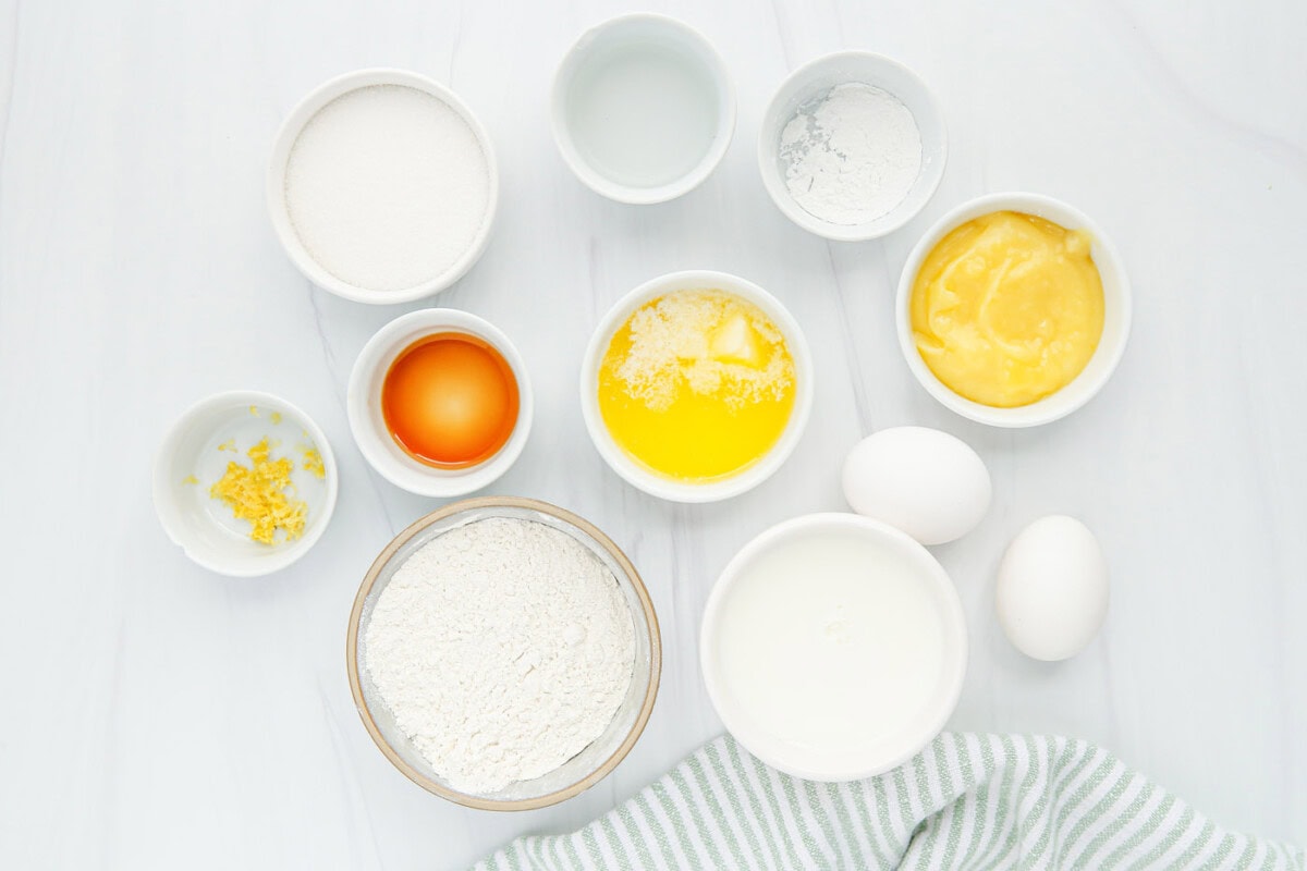 ingredients for Instant Pot Lemon Cake