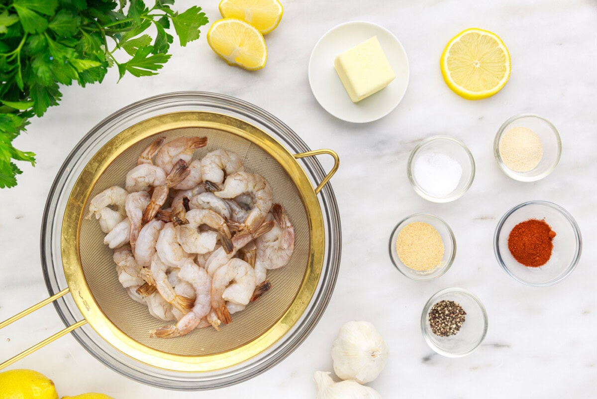 Air Fryer Shrimp ingredients