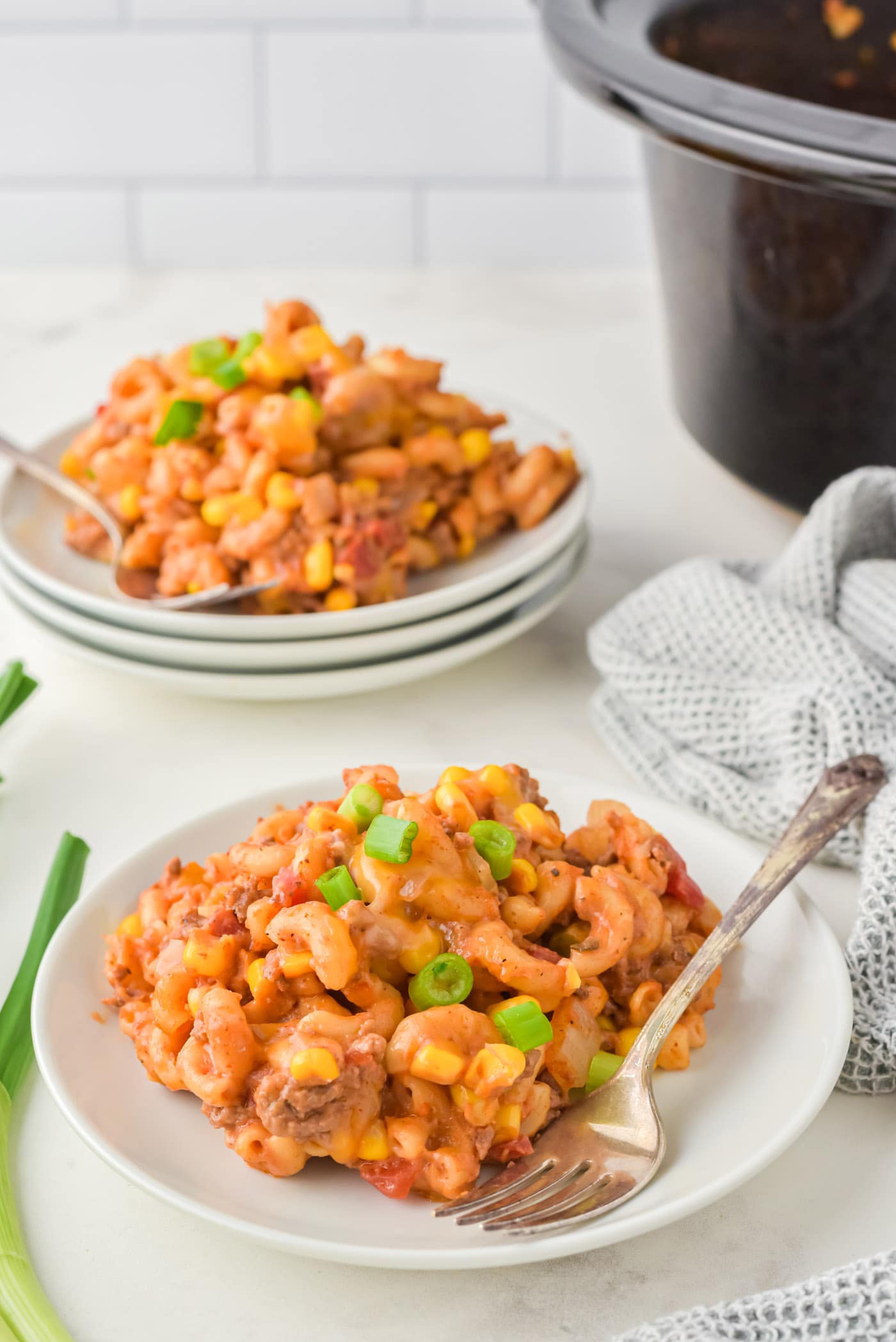 Crockpot Ground Beef Casserole Amanda's Cookin' Slow Cooker