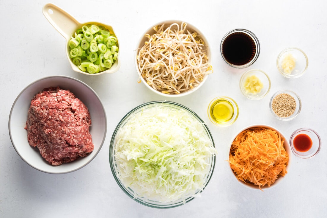 Egg Roll in a Bowl ingredients