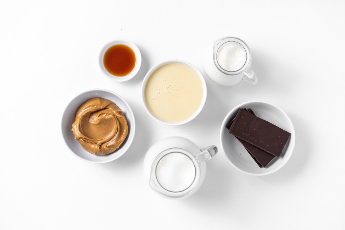 Peanut Butter Chocolate Chip Ice Cream ingredients