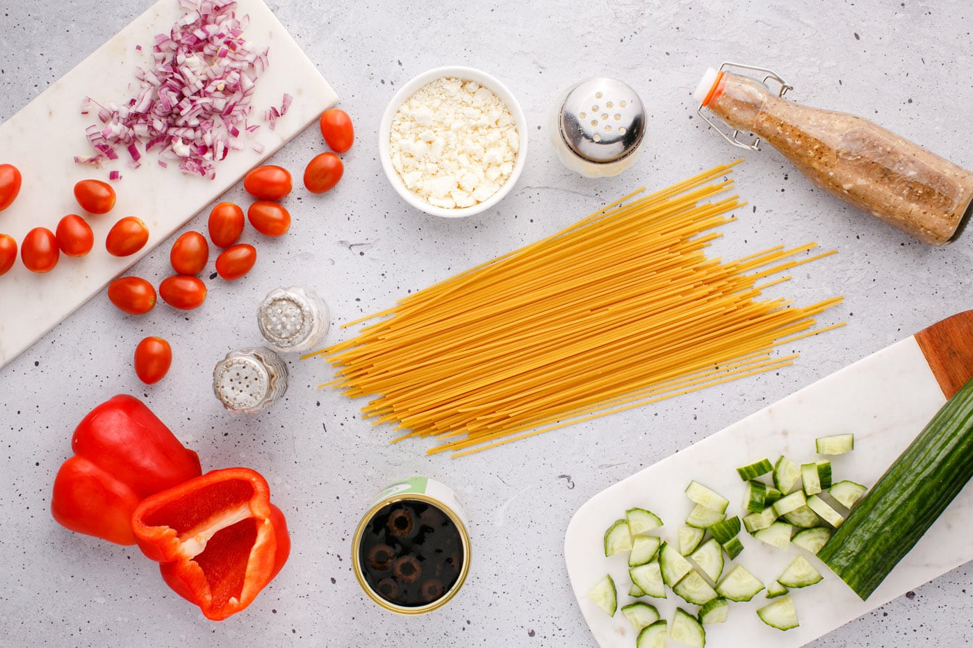 Spaghetti Salad ingredients
