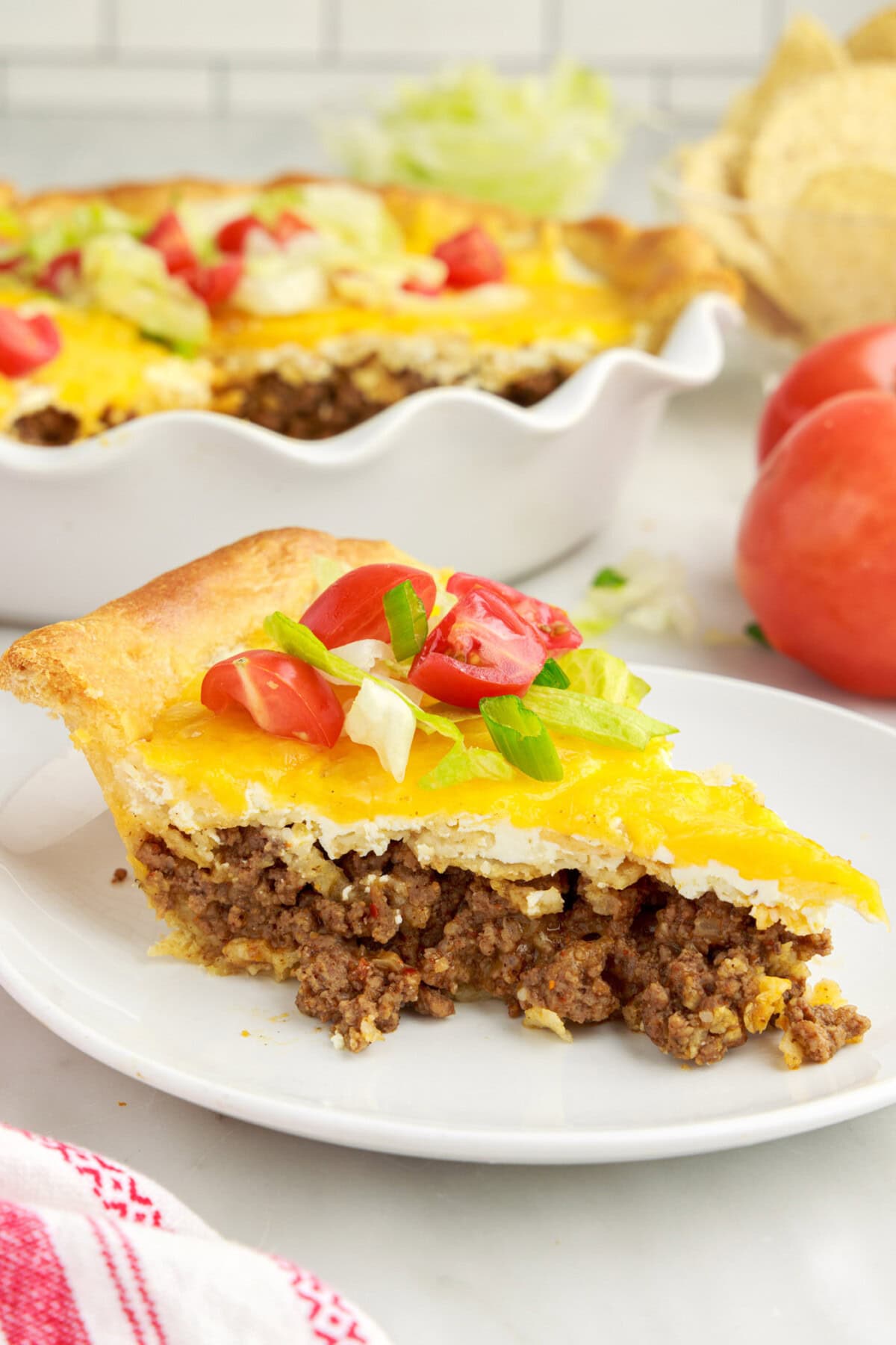 slice of taco pie