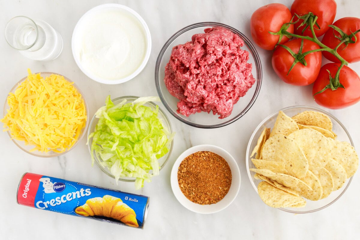 Taco Pie ingredients