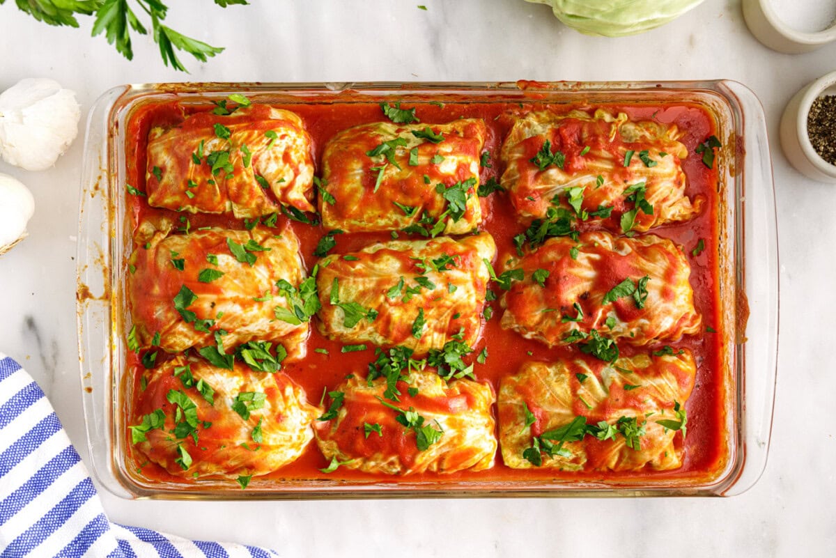 baked cabbage rolls
