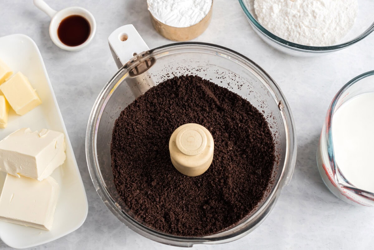 Oreos in a food processor
