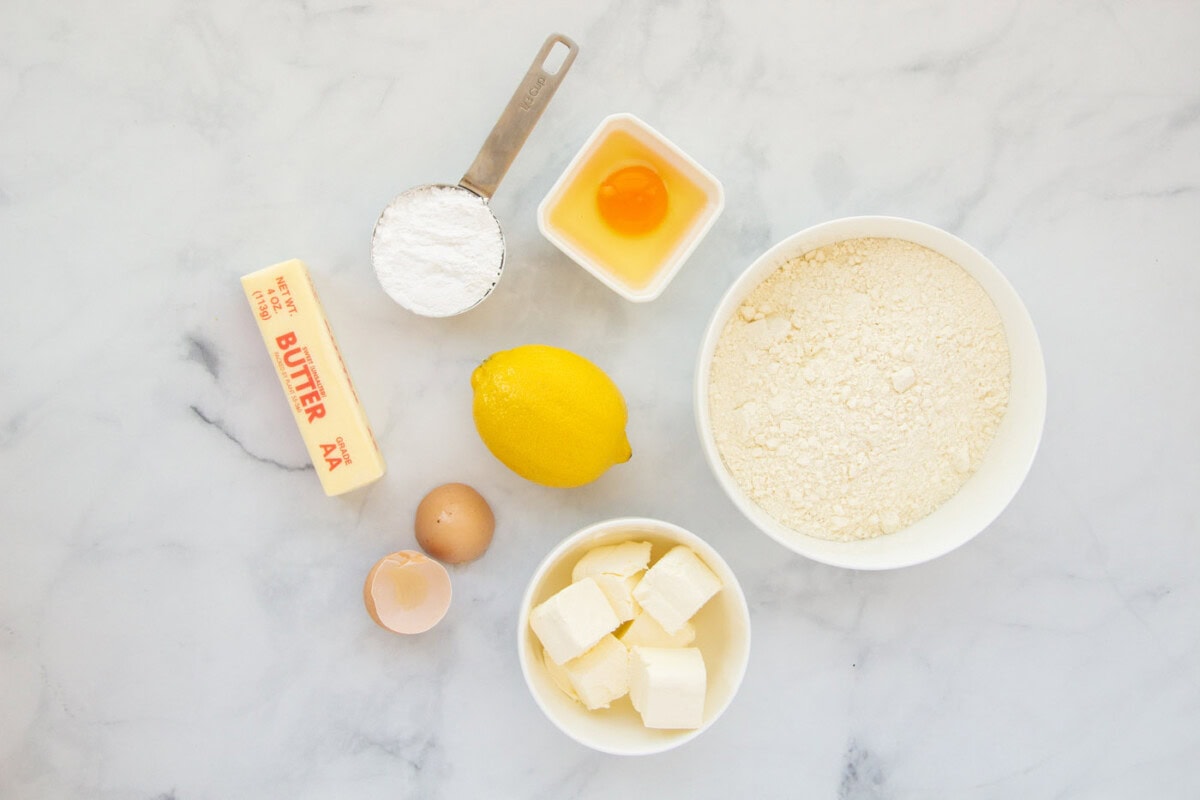 Lemon Cake Mix Cookies ingredients