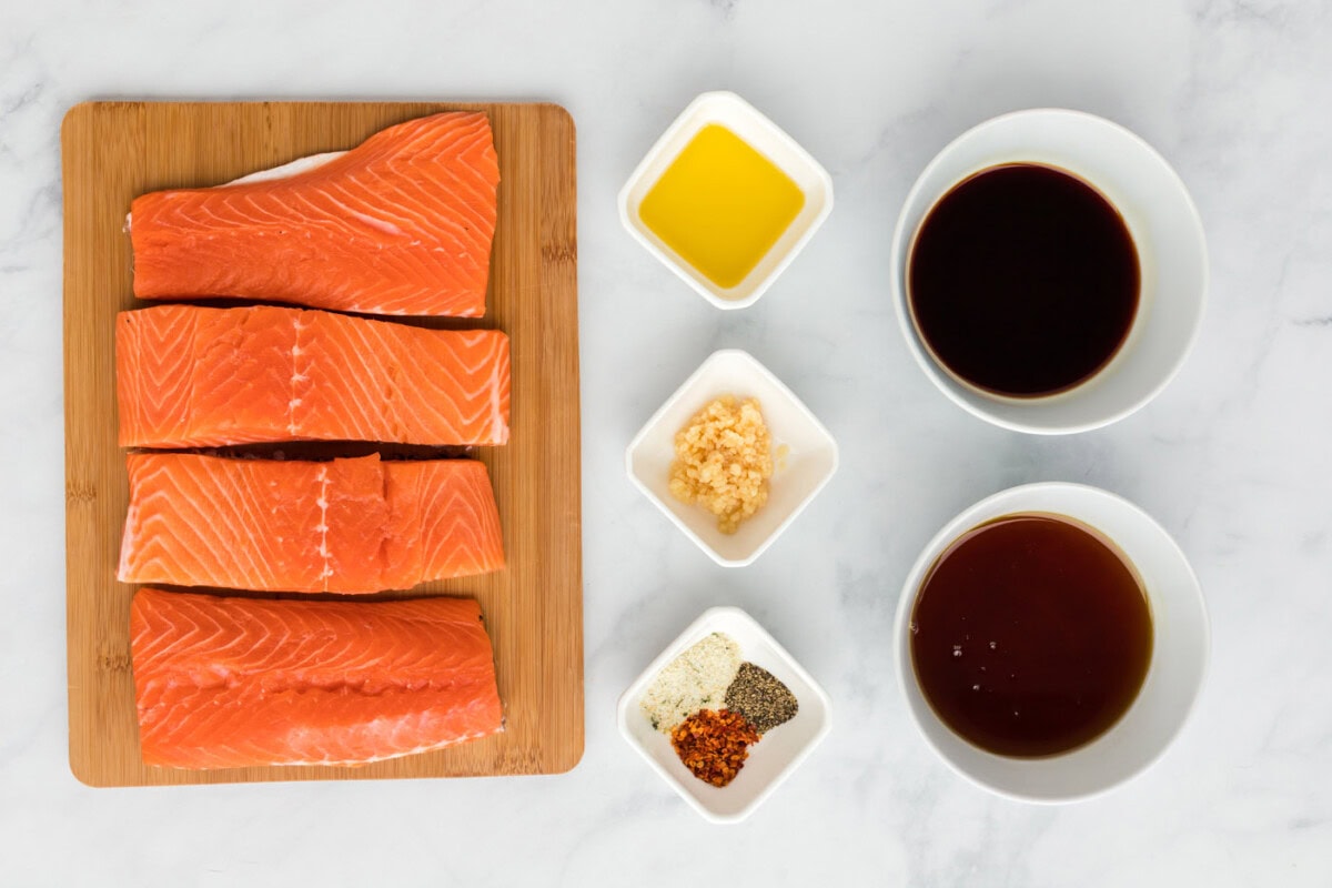 Maple Soy Salmon ingredients
