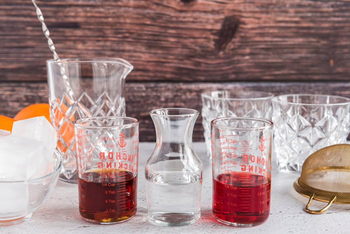 Negroni ingredients