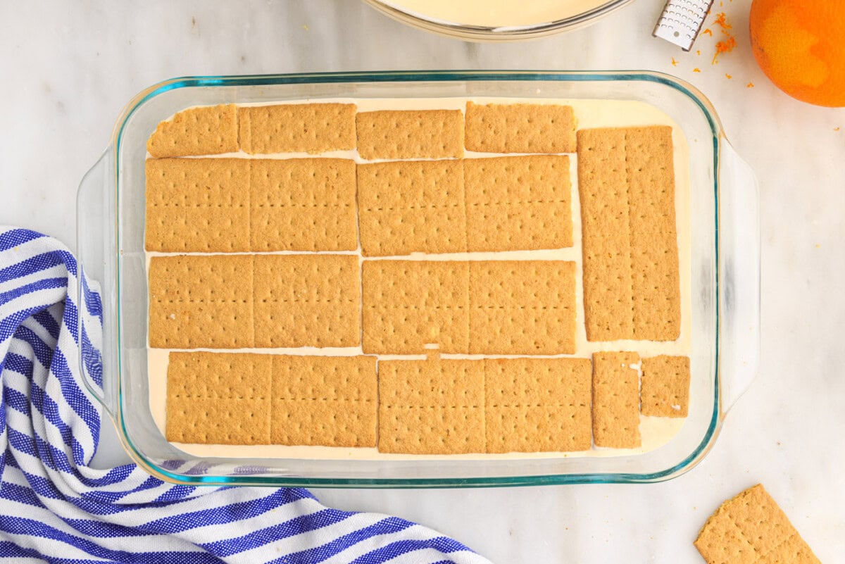 graham crackers on top of pudding ix