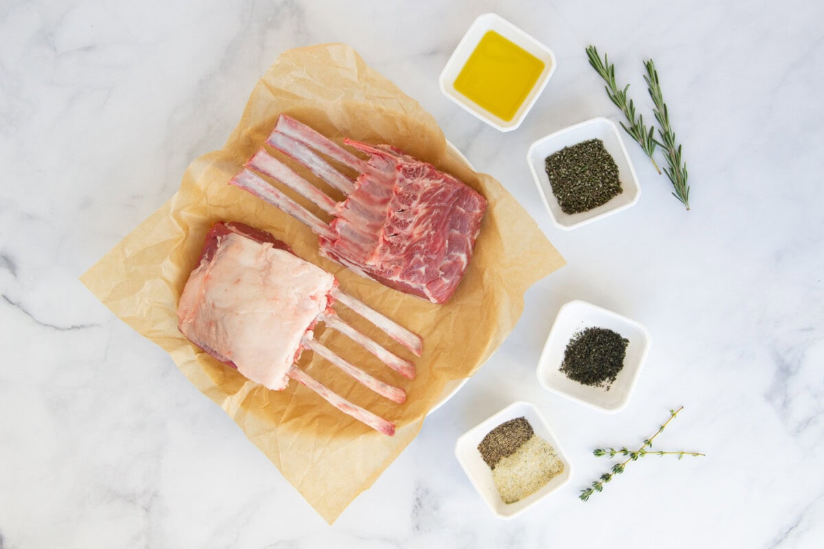 Rack of Lamb ingredients
