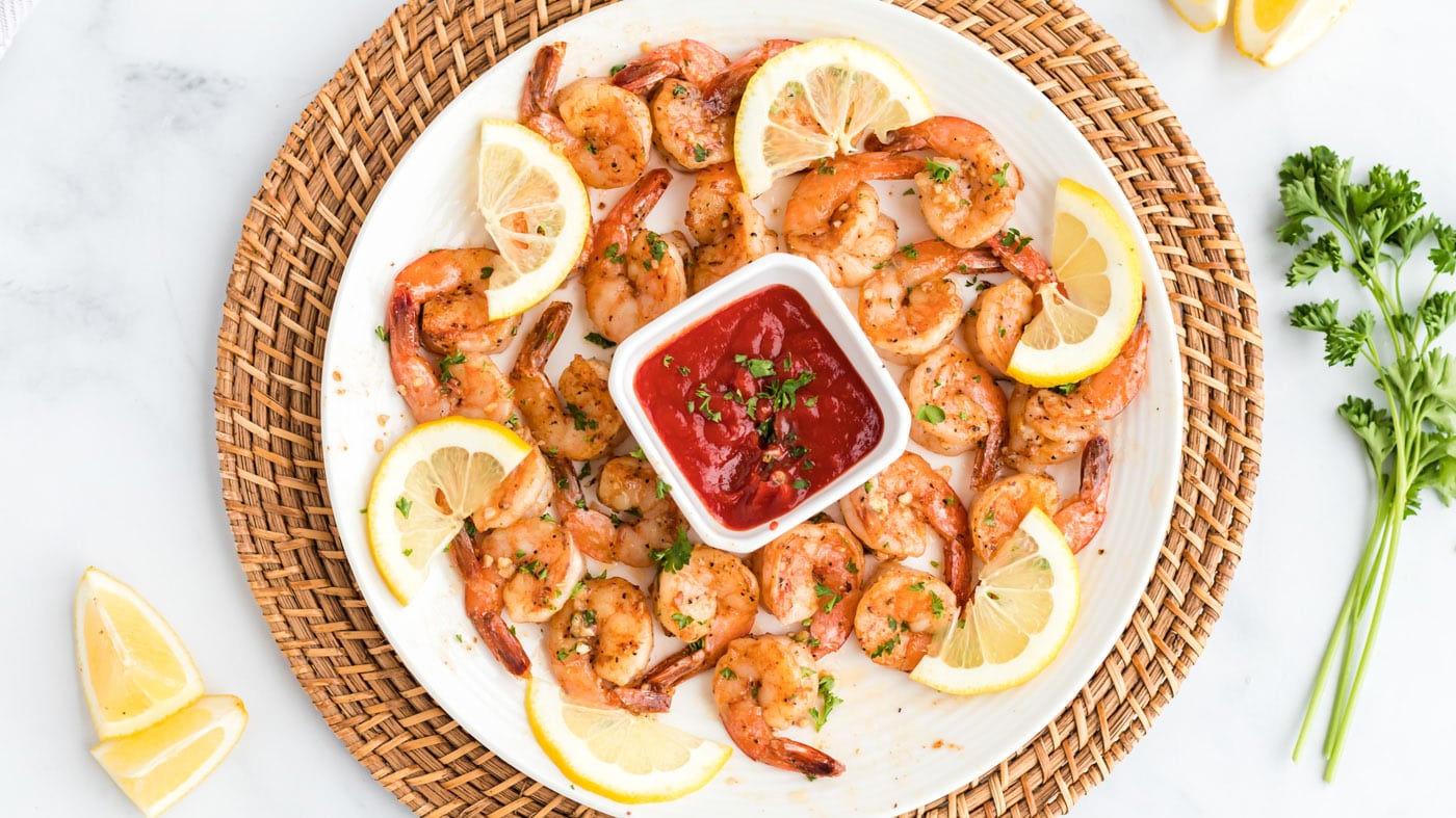 Toss this sauteed shrimp in a garlic butter sauce mixed with shallots and parmesan and you have the 