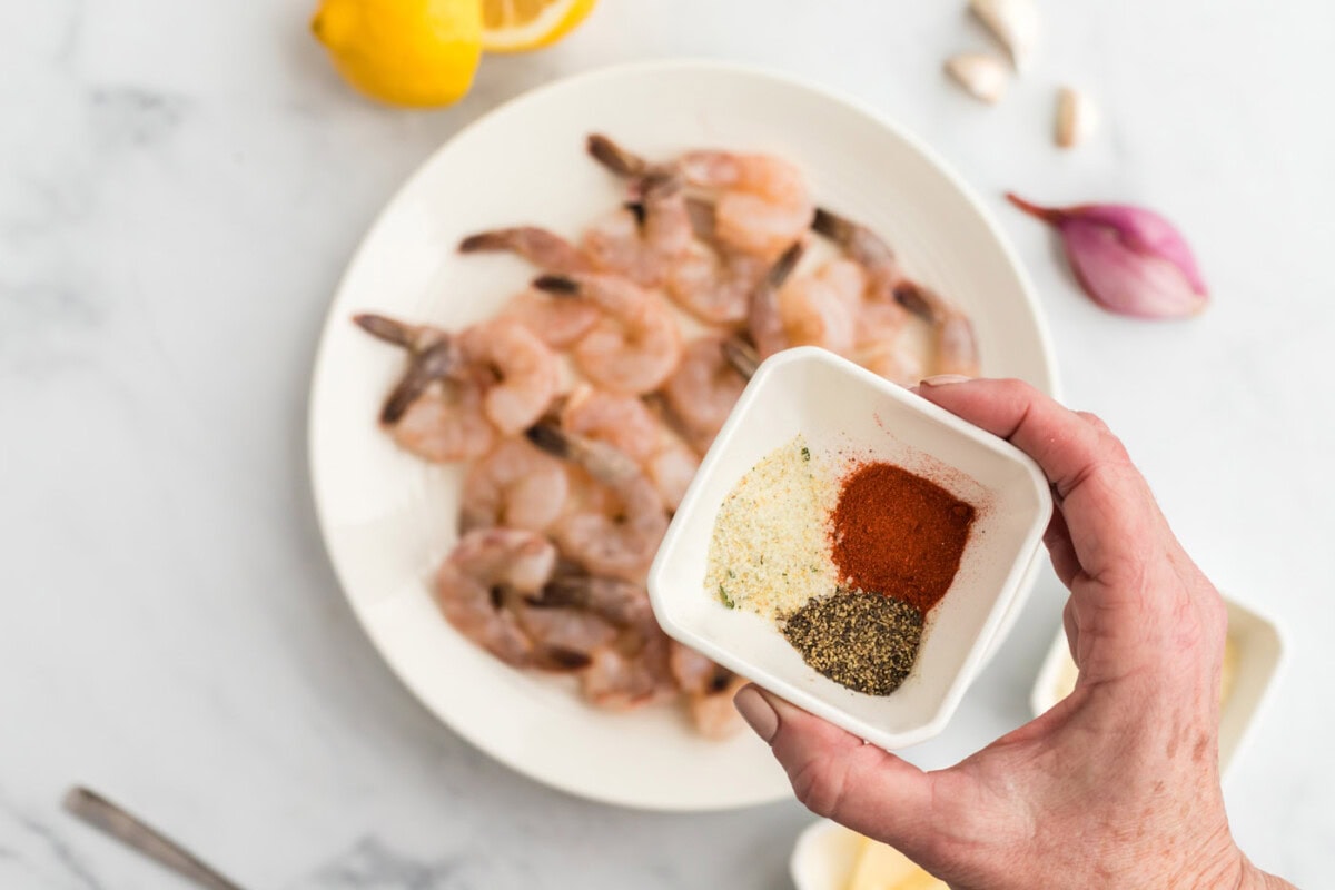 shrimp seasoning in a small bowl