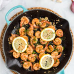 Sauteed Shrimp in a skillet