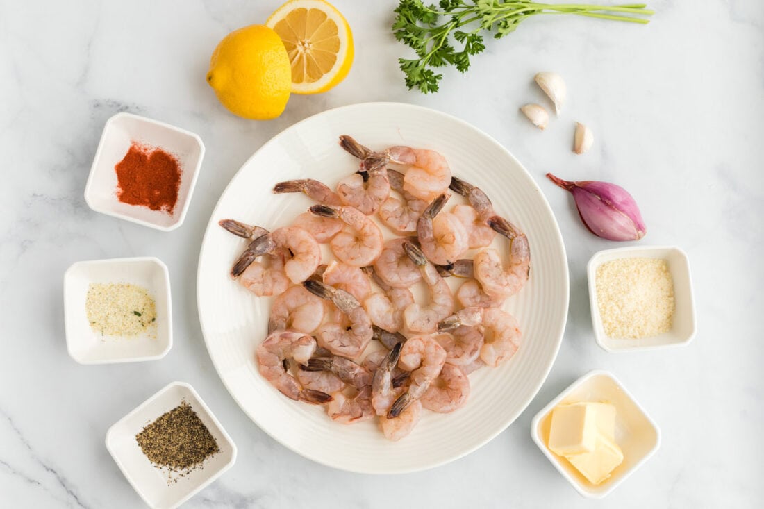 Sauteed Shrimp ingredients