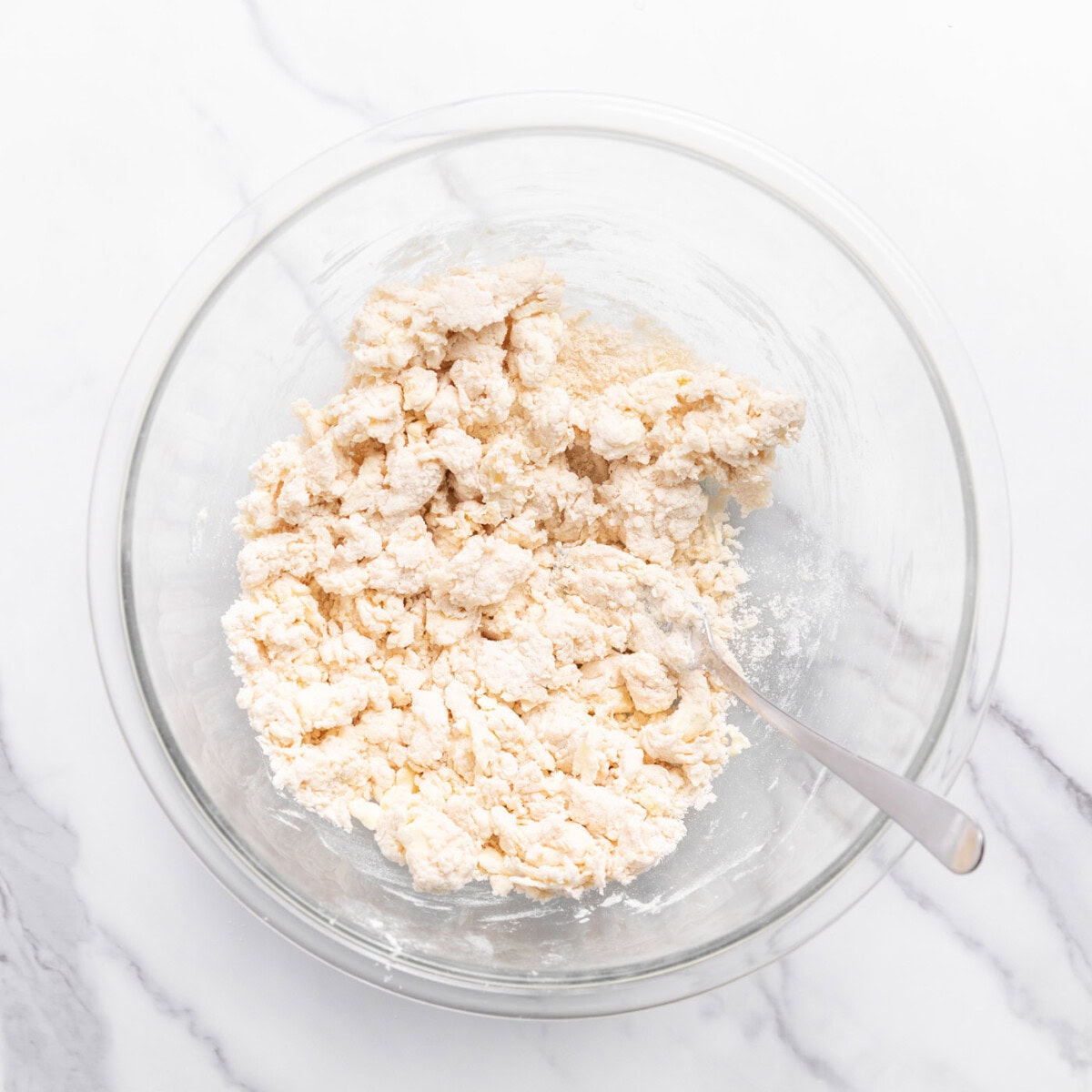 biscuit dough in a bowl