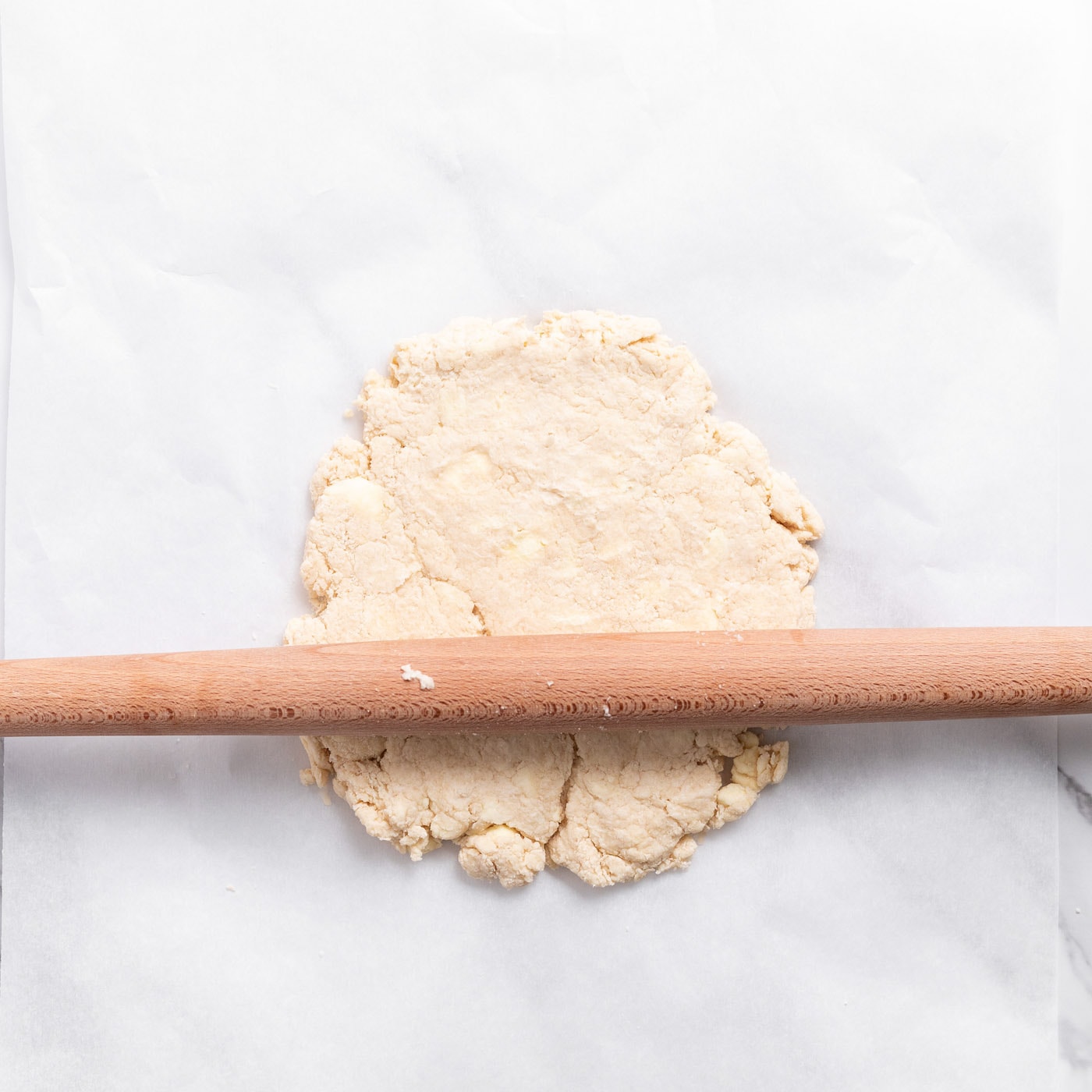 rolling biscuit dough 