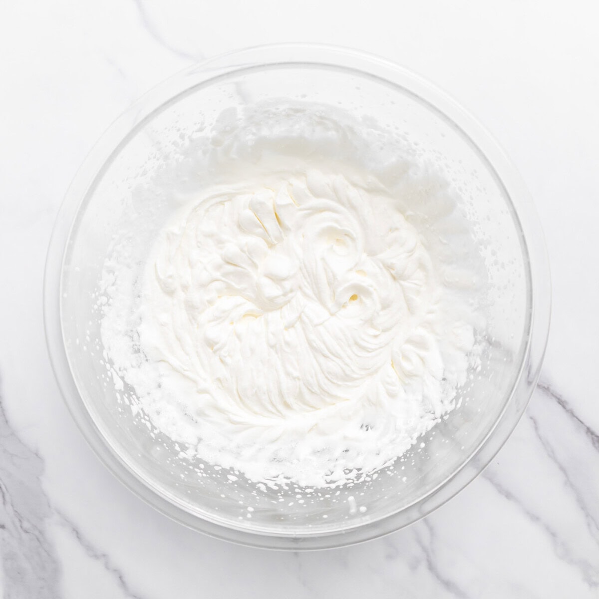whipped cream in a bowl