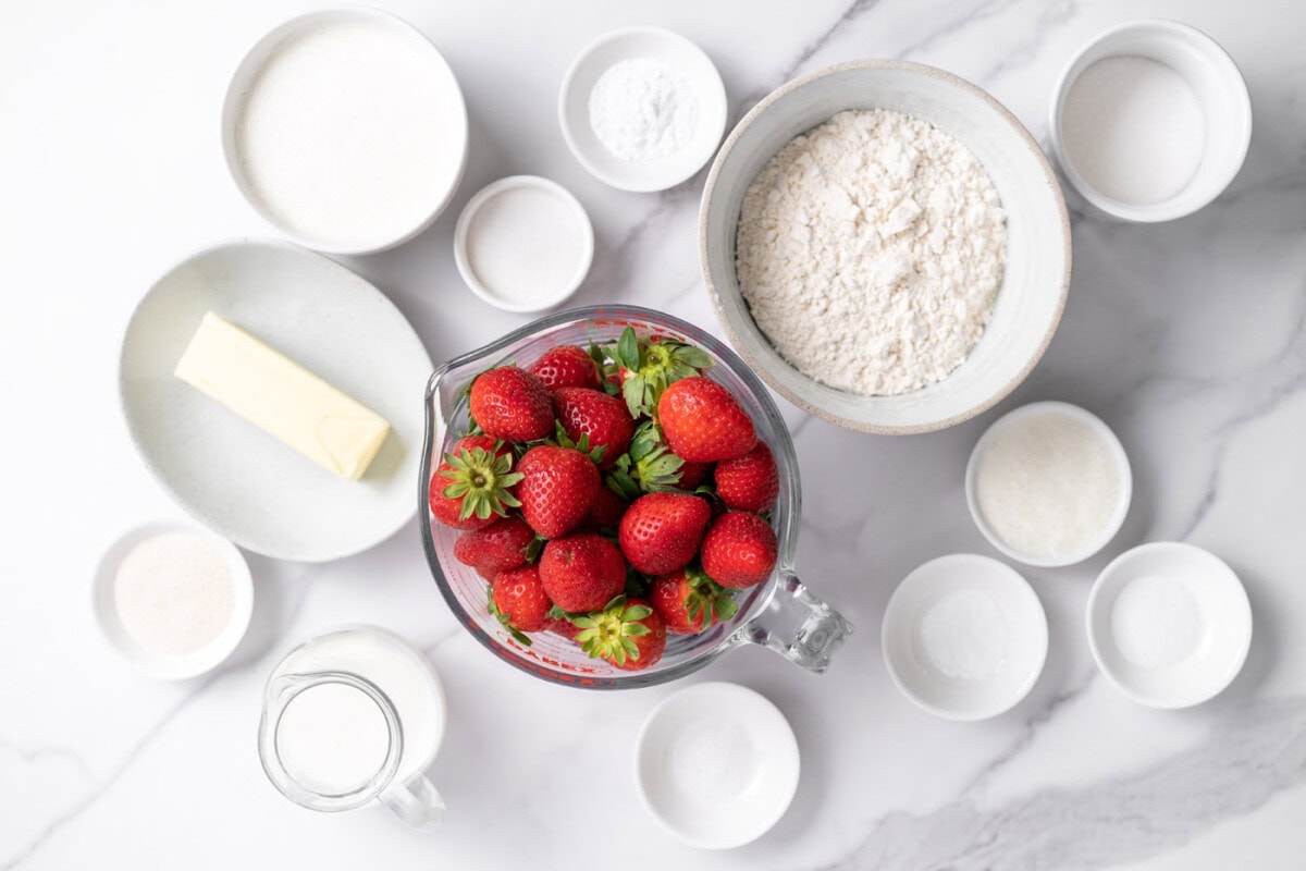 Strawberry Shortcake ingredients