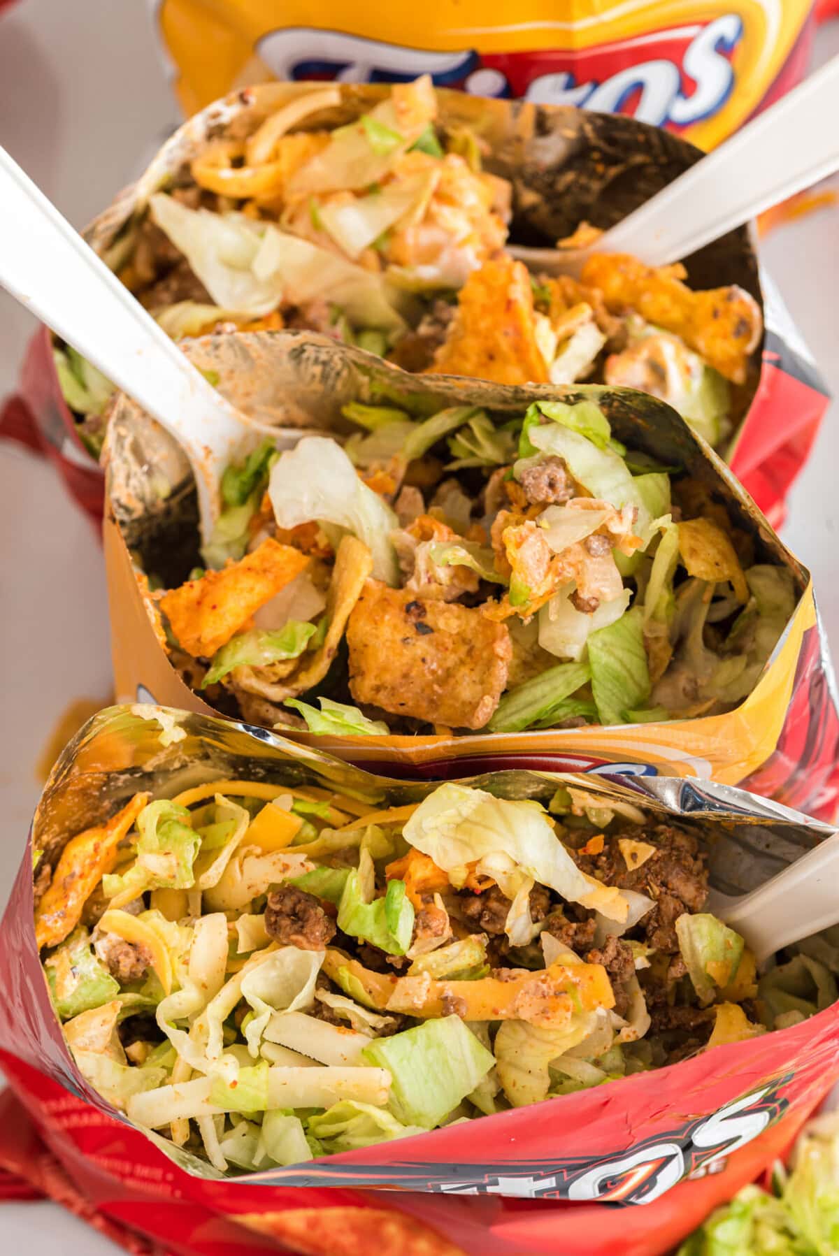 inside of Walking Taco bags