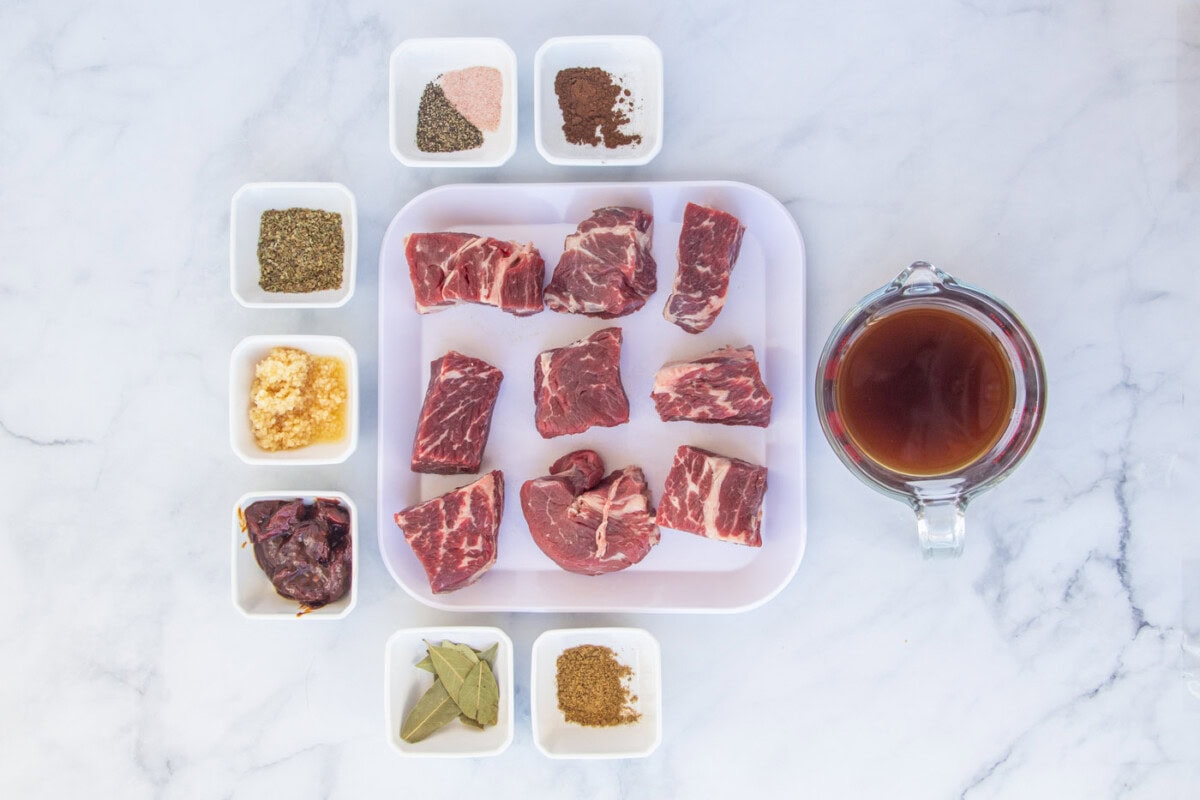 Beef Barbacoa ingredients