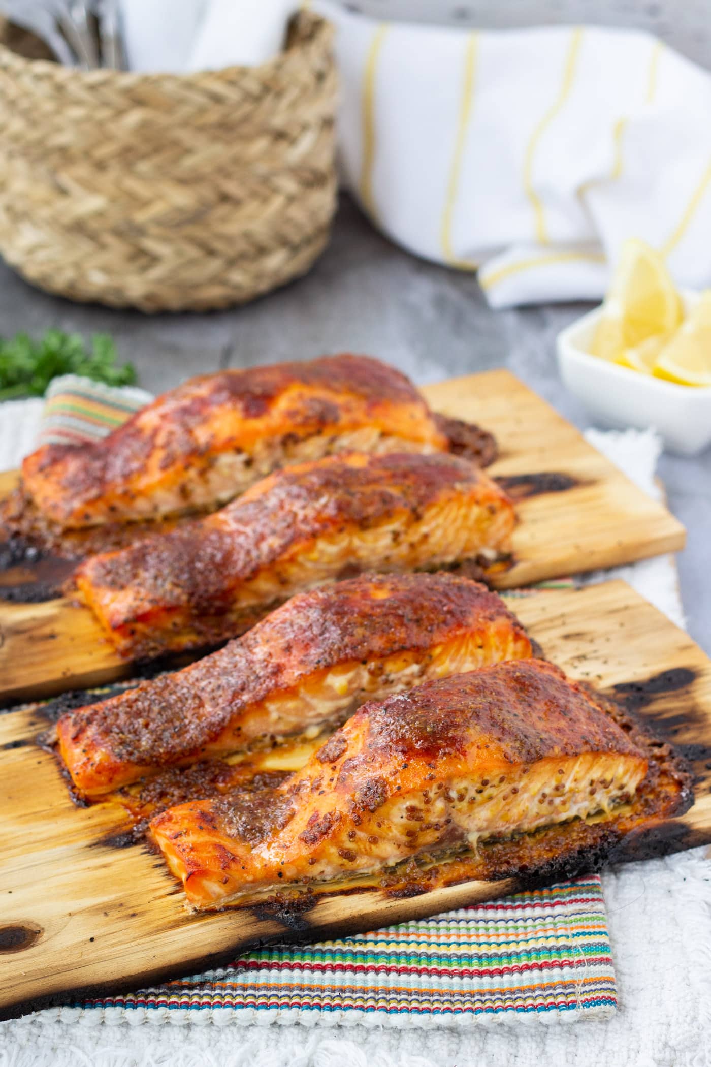 Cedar Plank Salmon Amanda's Cookin' Fish & Seafood