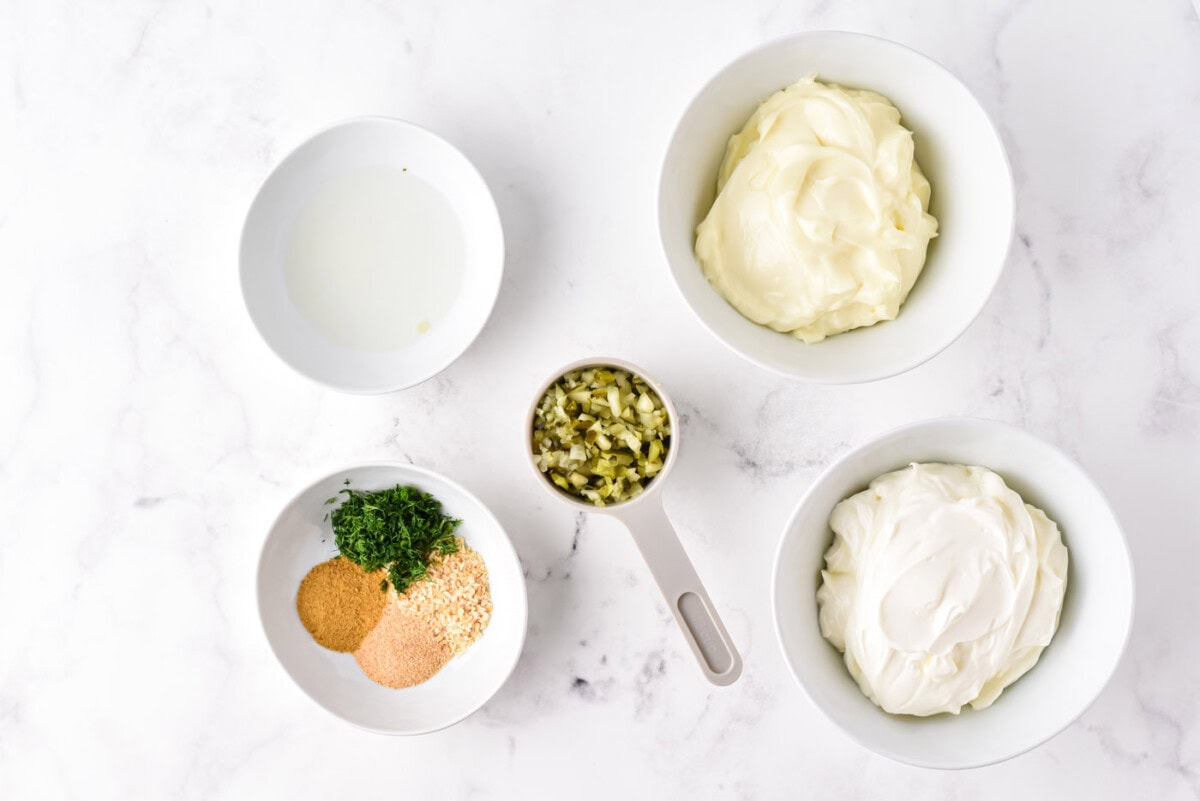 Dill Pickle Dip ingredients
