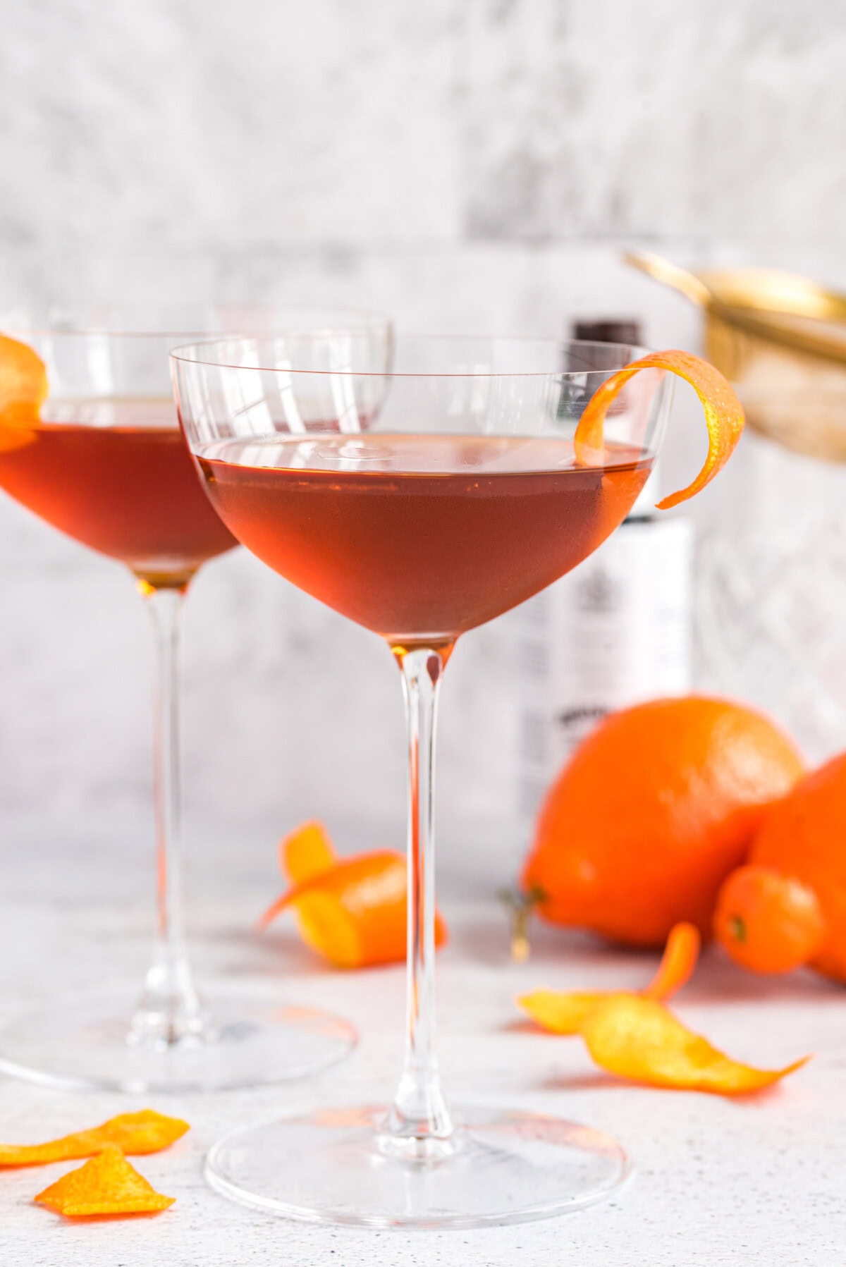 Manhattan Cocktail in a martini glass