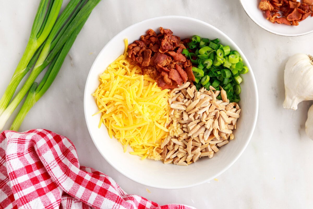 million dollar dip ingredients in a bowl
