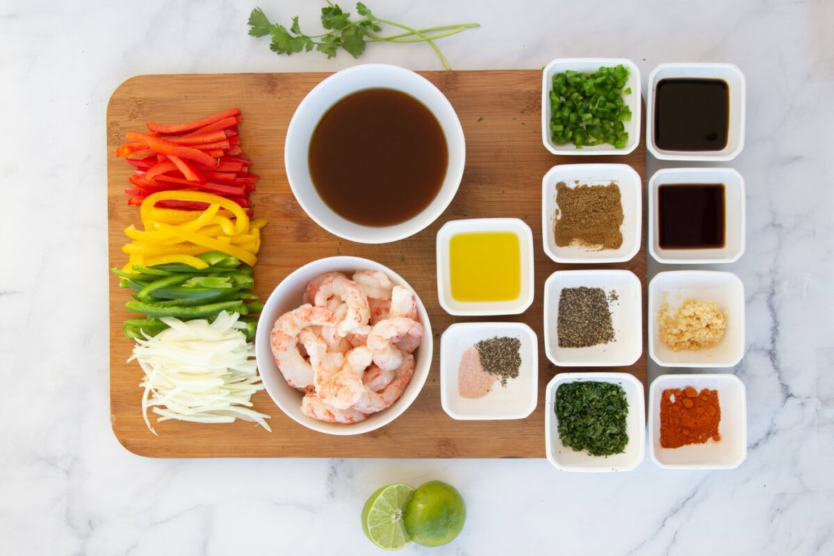 Shrimp Fajitas ingredients