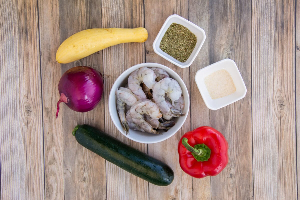 ingredients for Shrimp Kabobs