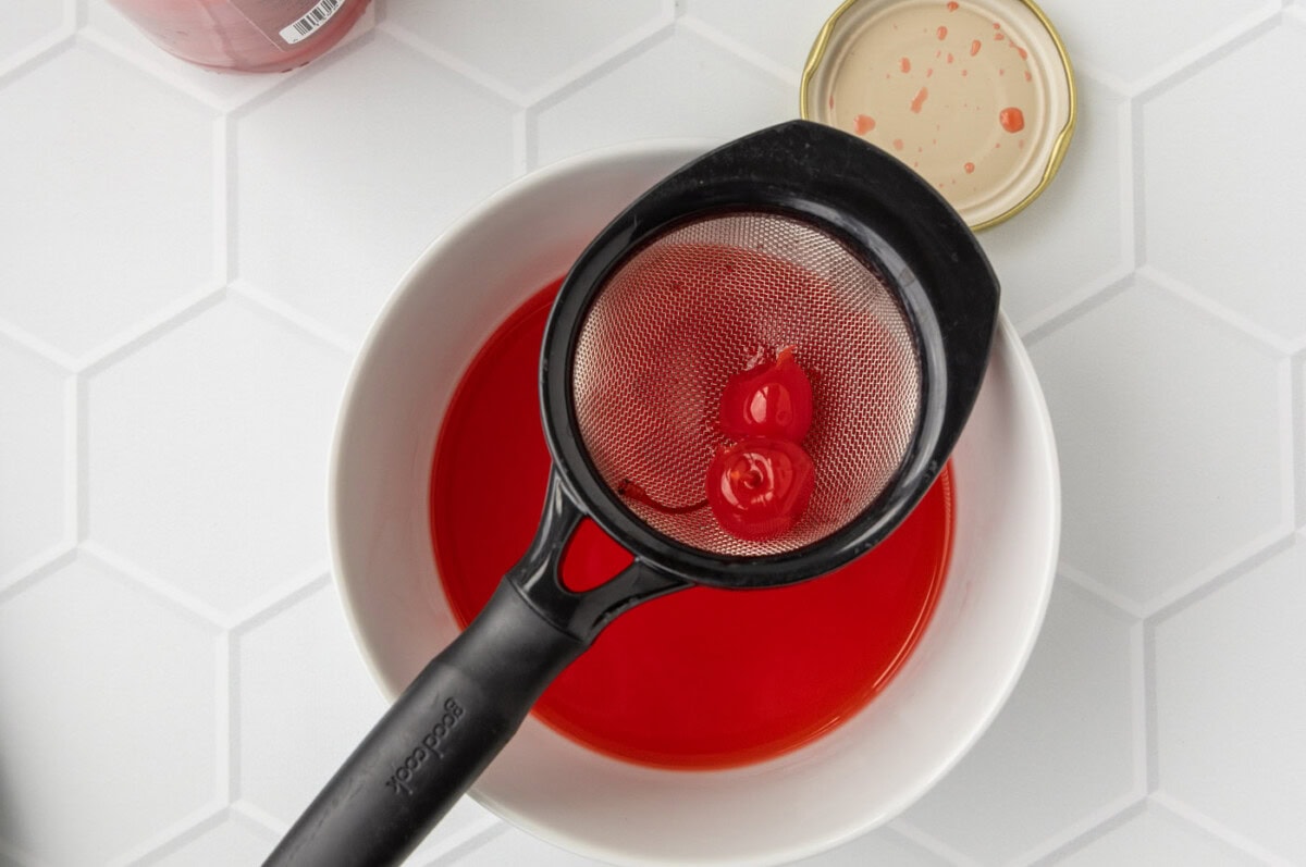 maraschino cherries drained