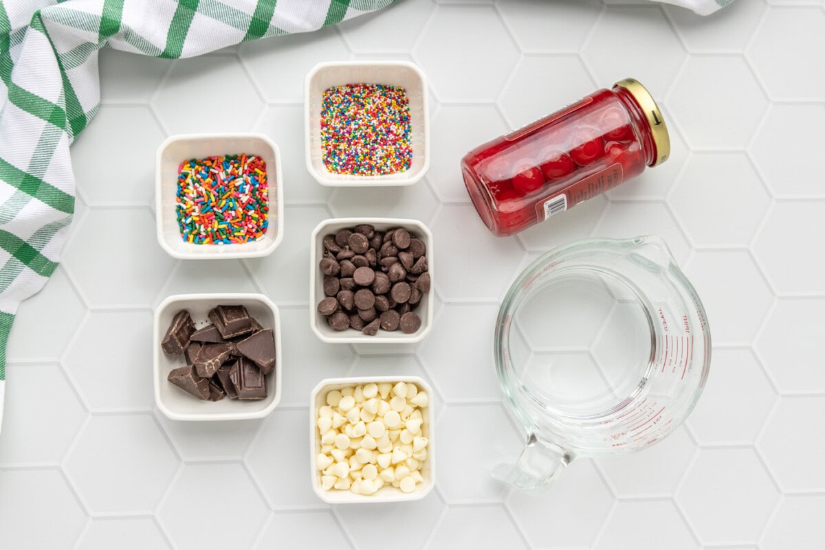 ingredients for Spiked Cherries