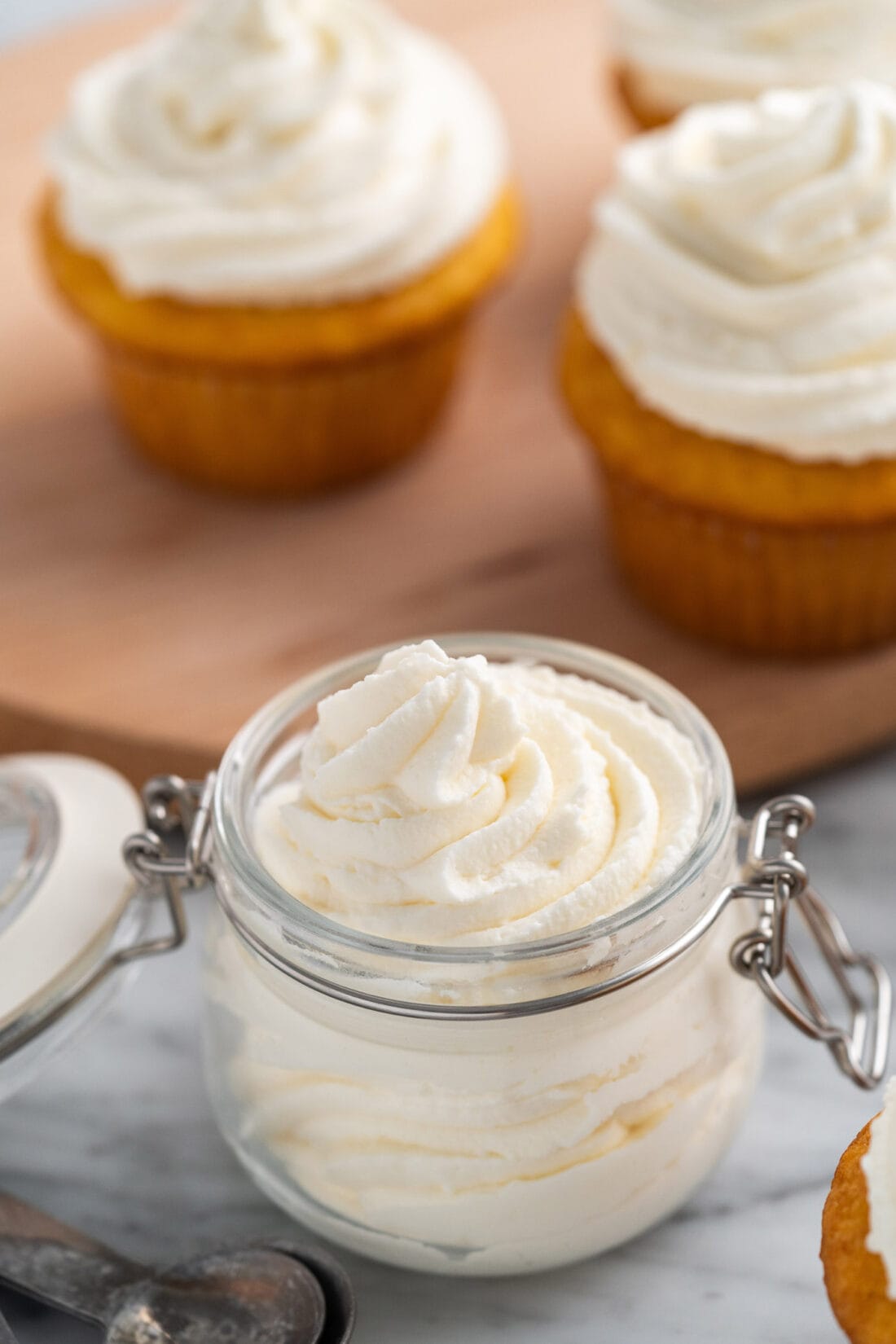Stabilized Whipped Cream in a jar