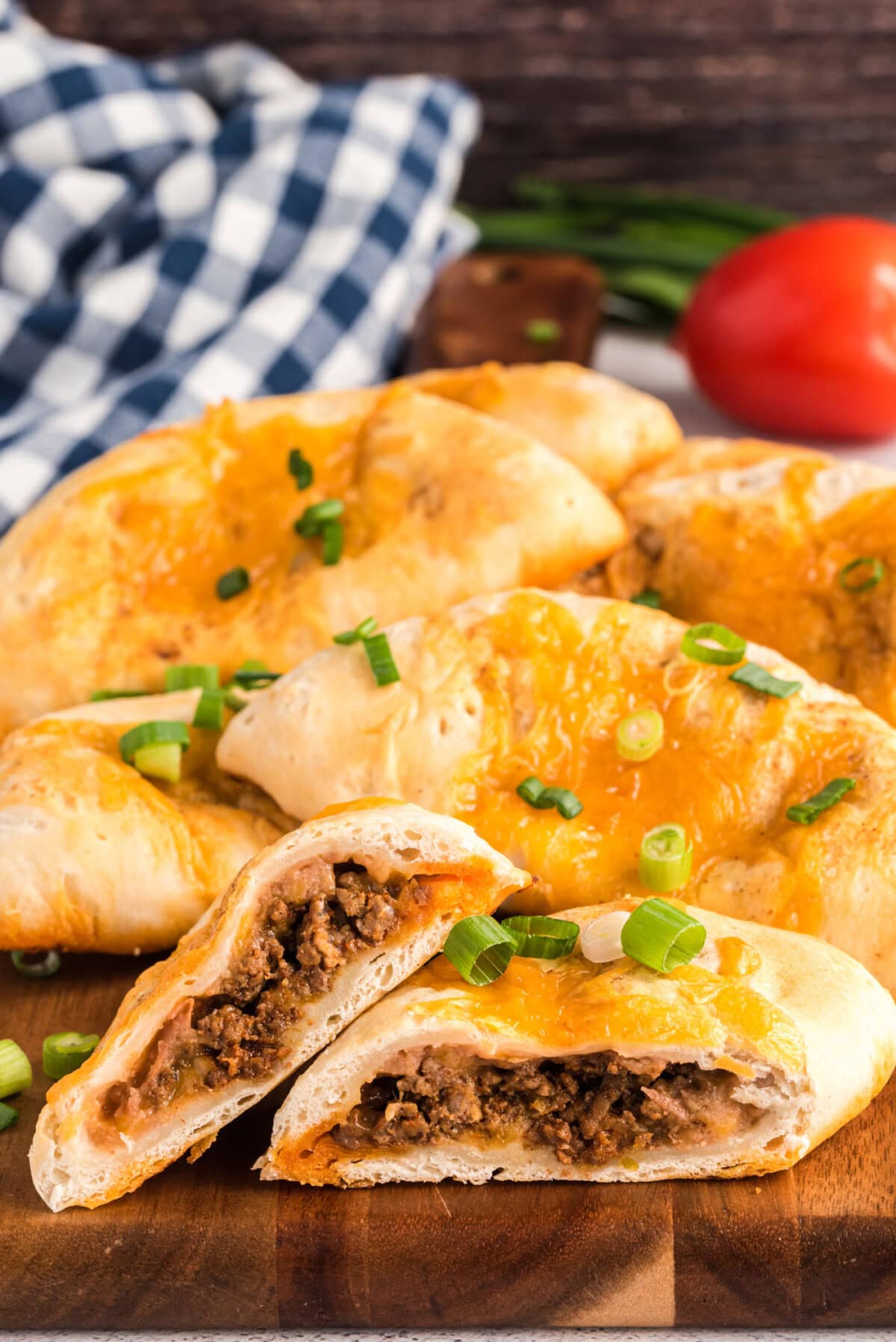 Taco Empanadas cut in half