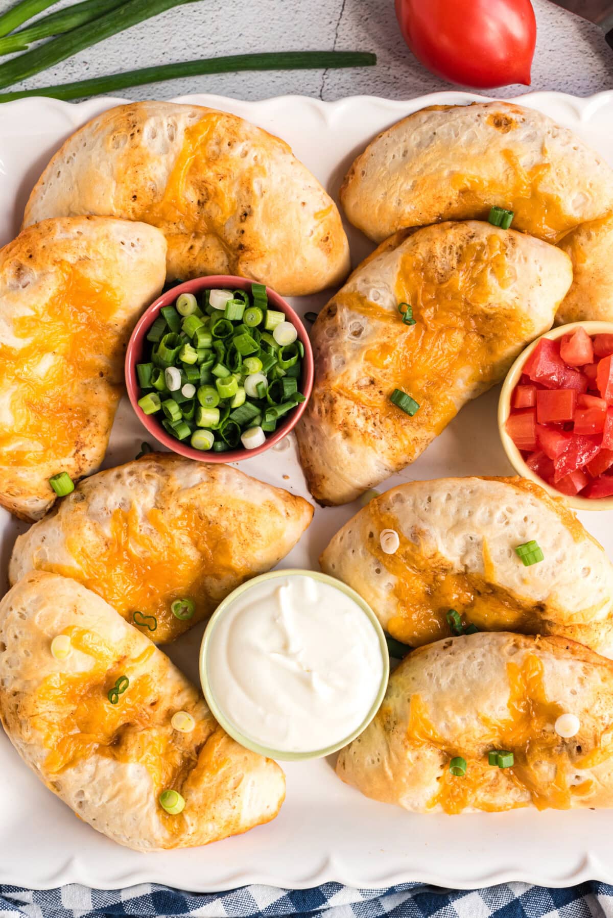 plate full of Taco Empanadas