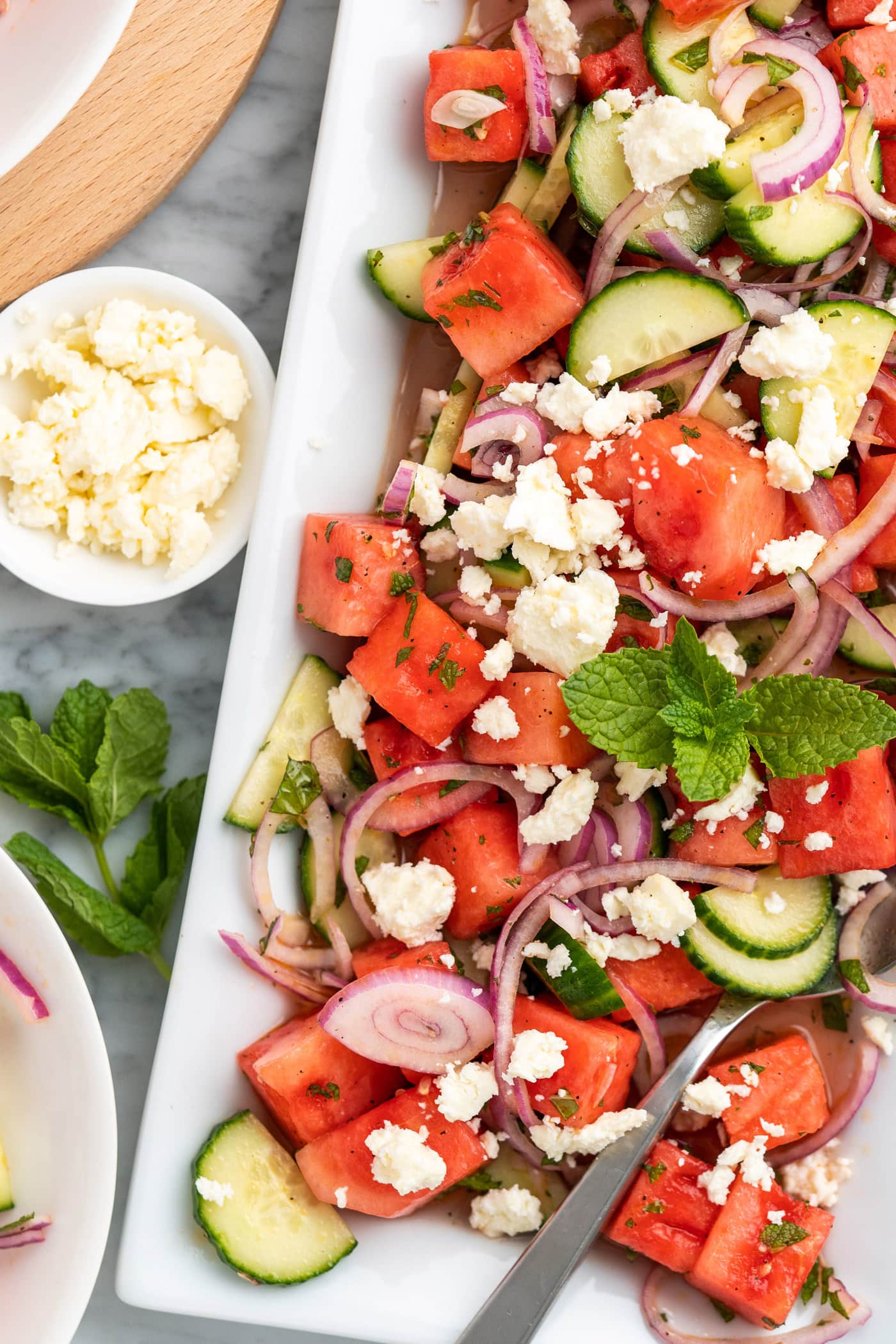 Watermelon Salad - Amanda's Cookin' - Salads