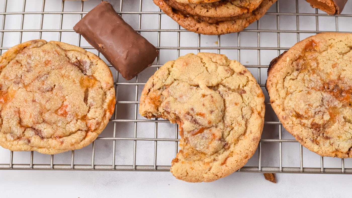 These jumbo cookies are large and in charge, packed with chocolate-peanut-butter sticky bliss. It'll