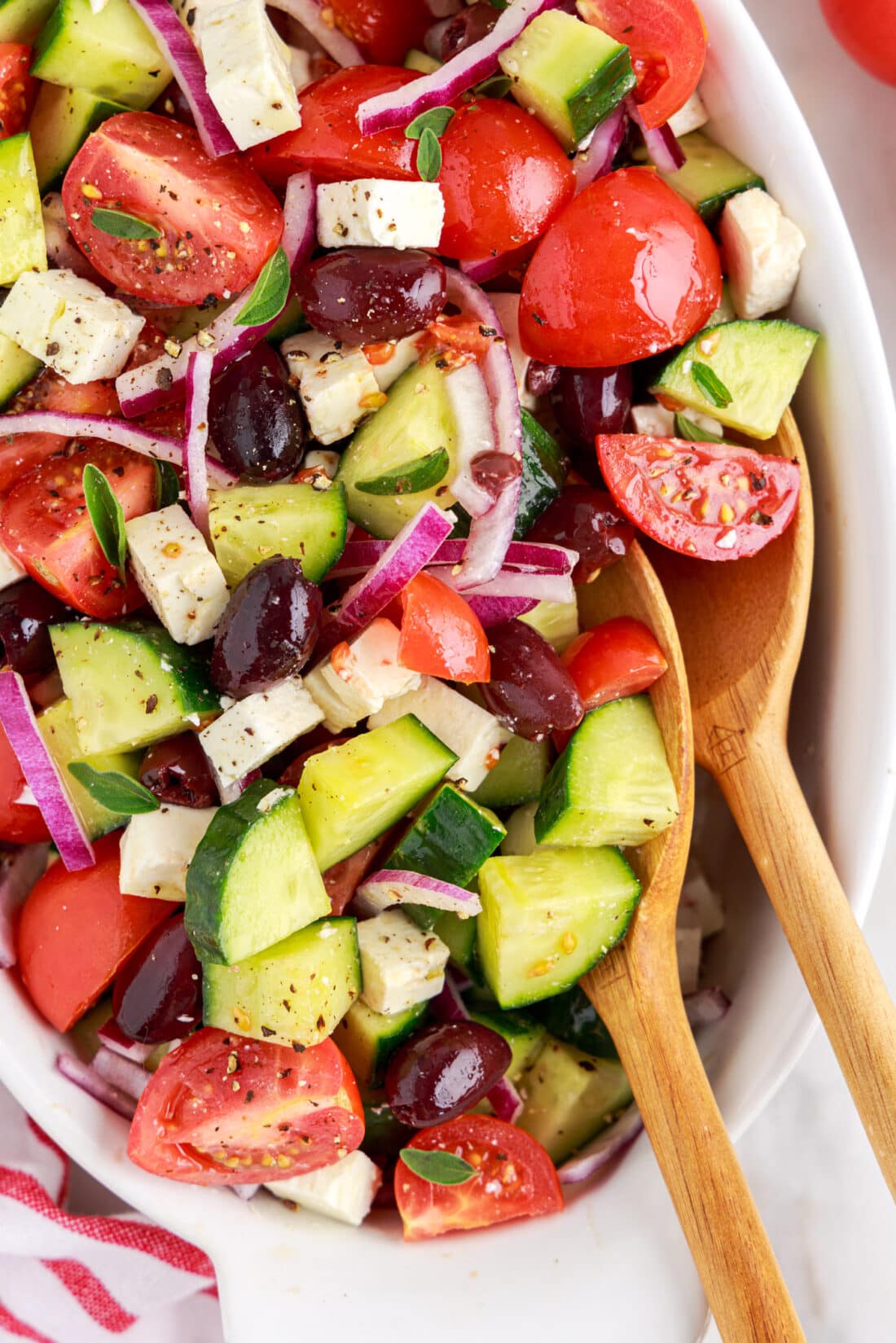 close up of Greek Salad